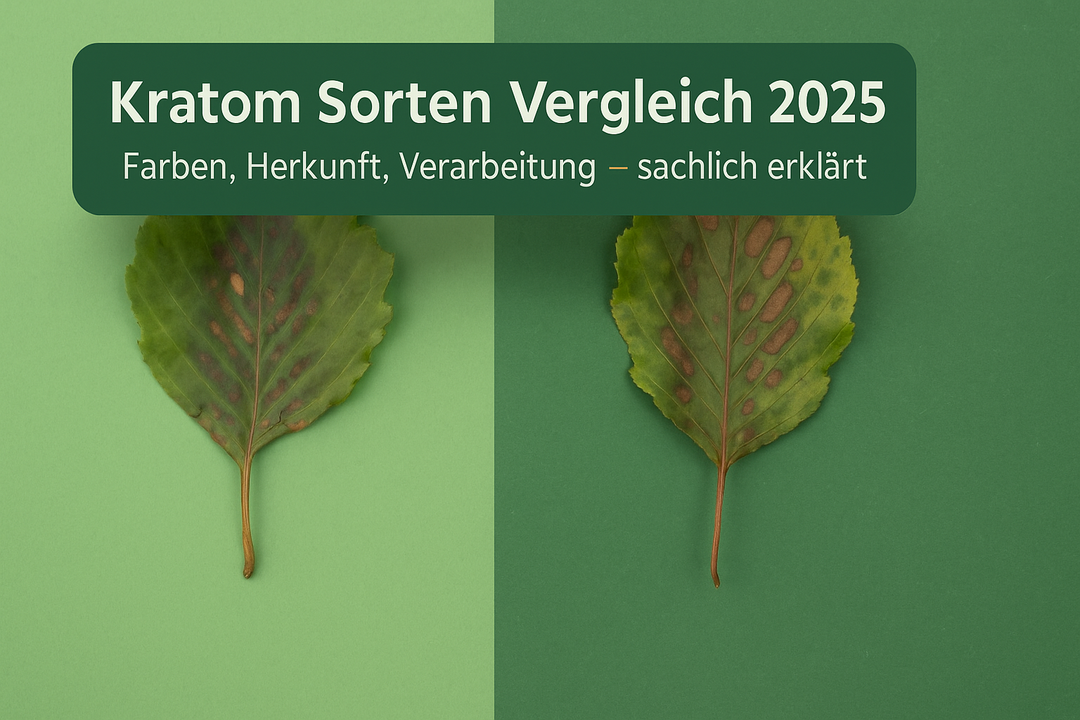 Kratom Sorten Vergleich: Farben, Herkunft, Verarbeitung – Umfassender Guide 2025
