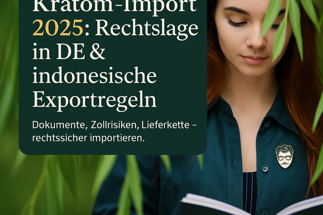Kratom Importbestimmungen Deutschland 2025: Rechtslage und indonesische Exportregeln