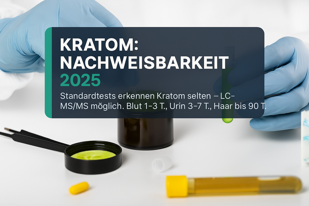 Kratom Nachweisbarkeit: Alles über Tests, Zeitfenster und Rechtslage 2025