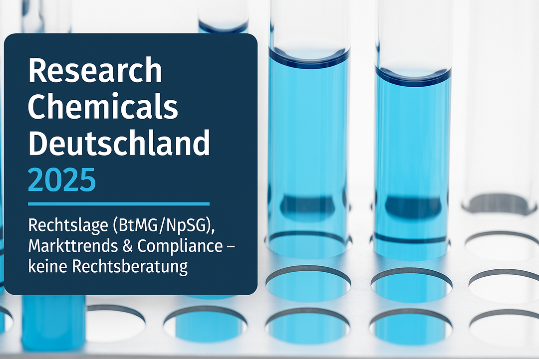 Research Chemicals Deutschland: Rechtslage & Markttrends 2025
