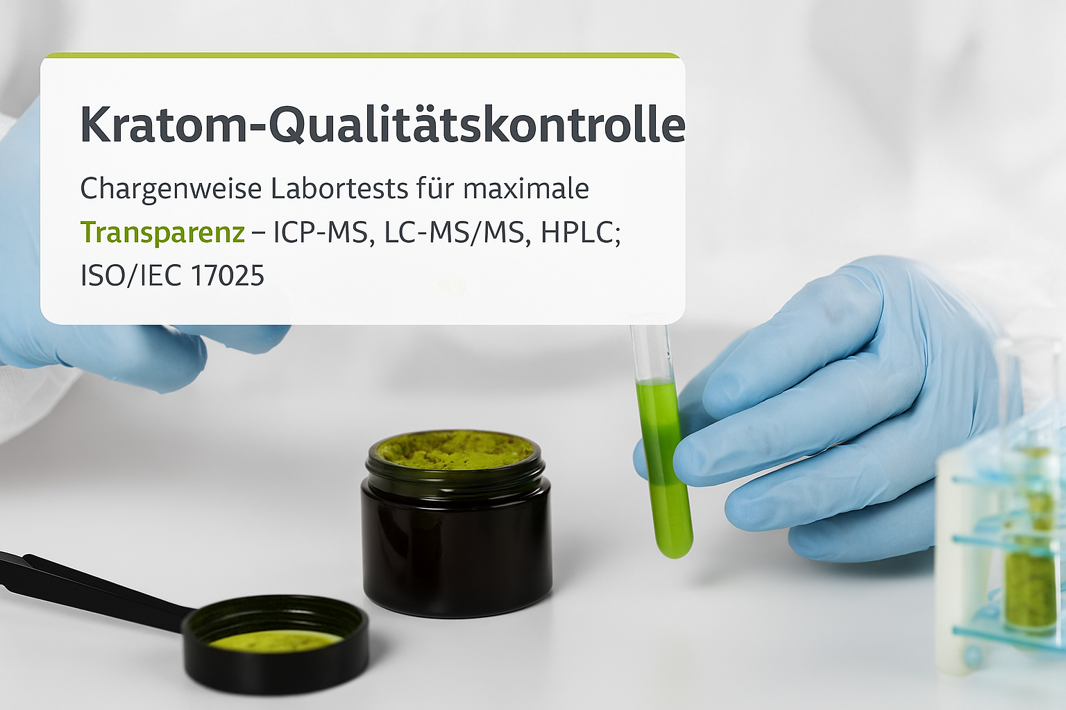 Kratom Qualitätskontrolle Labortests: Sicherheit durch Transparenz
