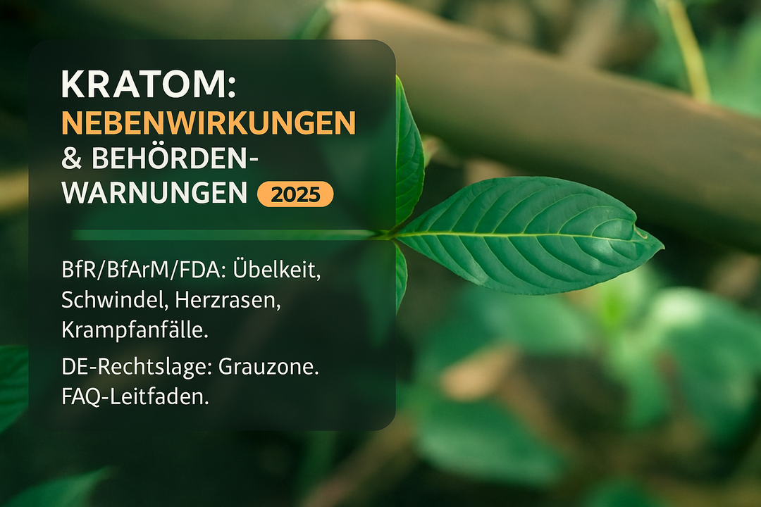 Kratom Nebenwirkungen: Was Behörden 2025 warnen & was Verbraucher wissen müssen