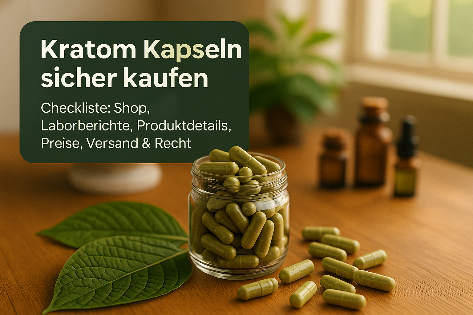 Kratom Kapseln kaufen: Worauf du beim Kauf achten solltest