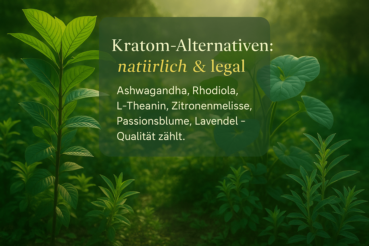 Alternativen zu Kratom: Natürliche, legale Optionen im Überblick - Brain Chill