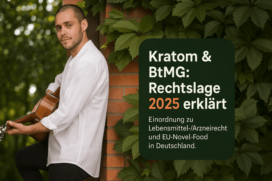 Kratom BtG (BtMG): Rechtslage Deutschland 2025 erklärt - Brain Chill