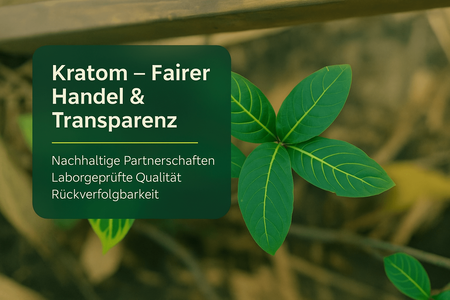 kratom fairer handel: Transparente Lieferketten und nachhaltige Partnerschaften - Brain Chill
