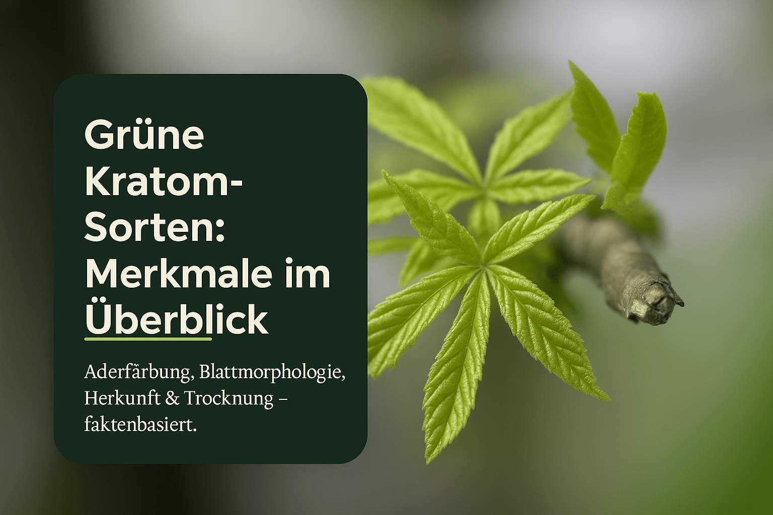 Kratom grüne Sorte Merkmale: Botanik & Herkunft im Detail erklärt - Brain Chill