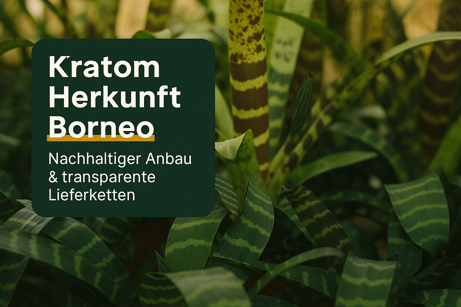 Kratom Herkunft Borneo: Nachhaltiger Anbau & transparente Lieferketten - Brain Chill