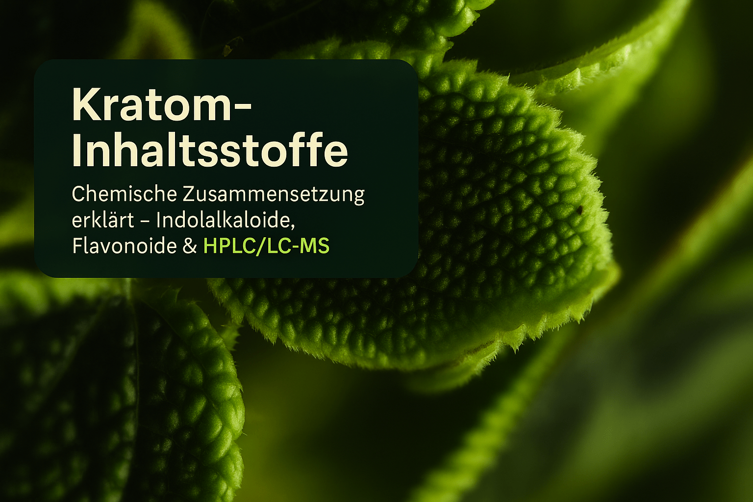 Kratom Inhaltsstoffe: Chemische Zusammensetzung erklärt - Brain Chill