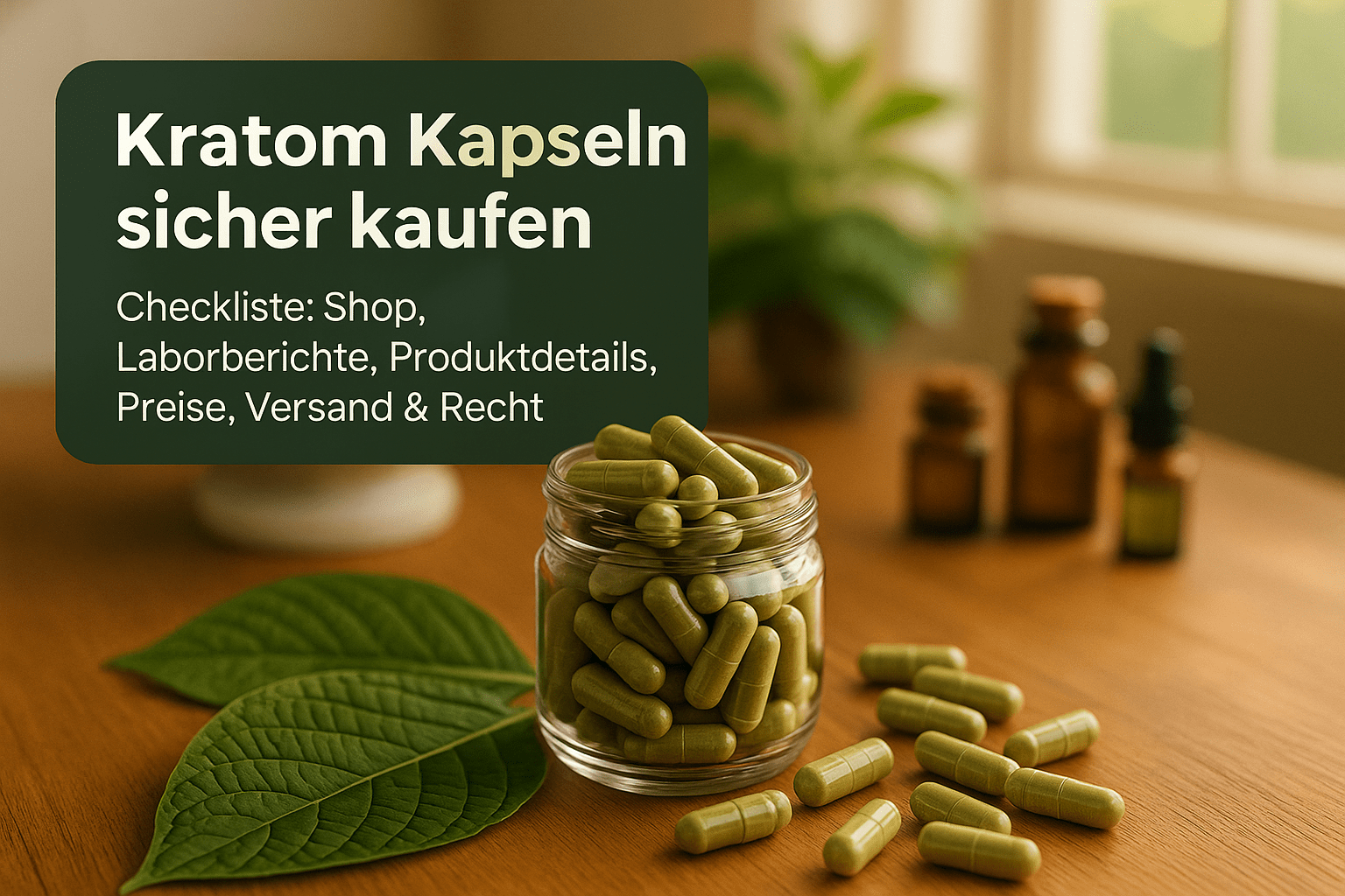 Kratom Kapseln kaufen: Worauf du beim Kauf achten solltest - Brain Chill