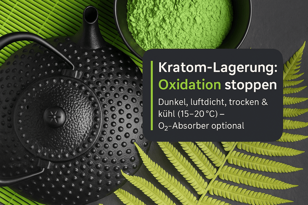 Kratom-Lagerung: Schutz vor Oxidation – beste Methoden - Brain Chill