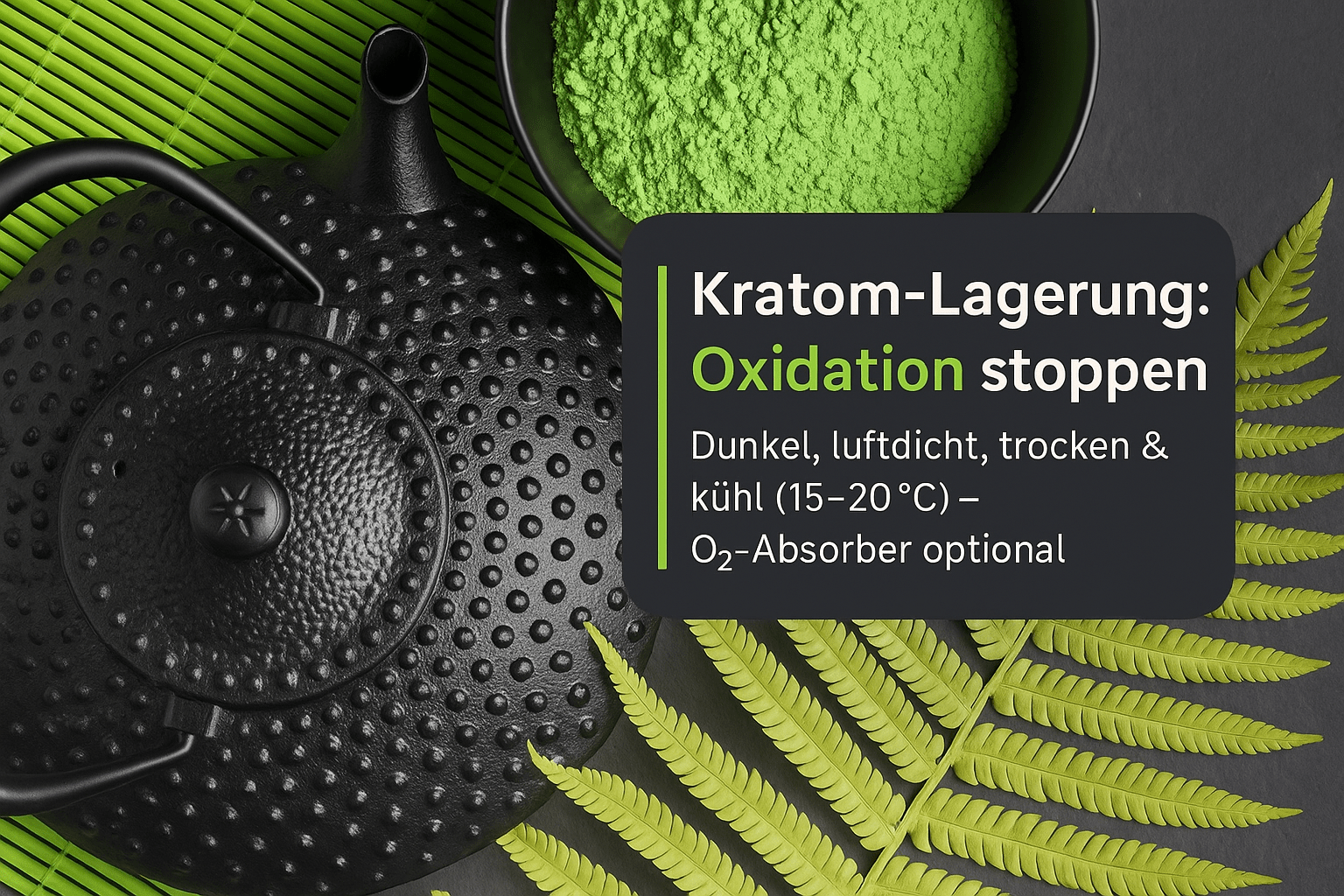 Kratom-Lagerung: Schutz vor Oxidation – beste Methoden - Brain Chill