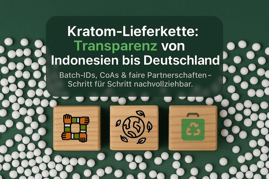 kratom lieferkette: Transparente Prozesse von Indonesien nach Deutschland - Brain Chill