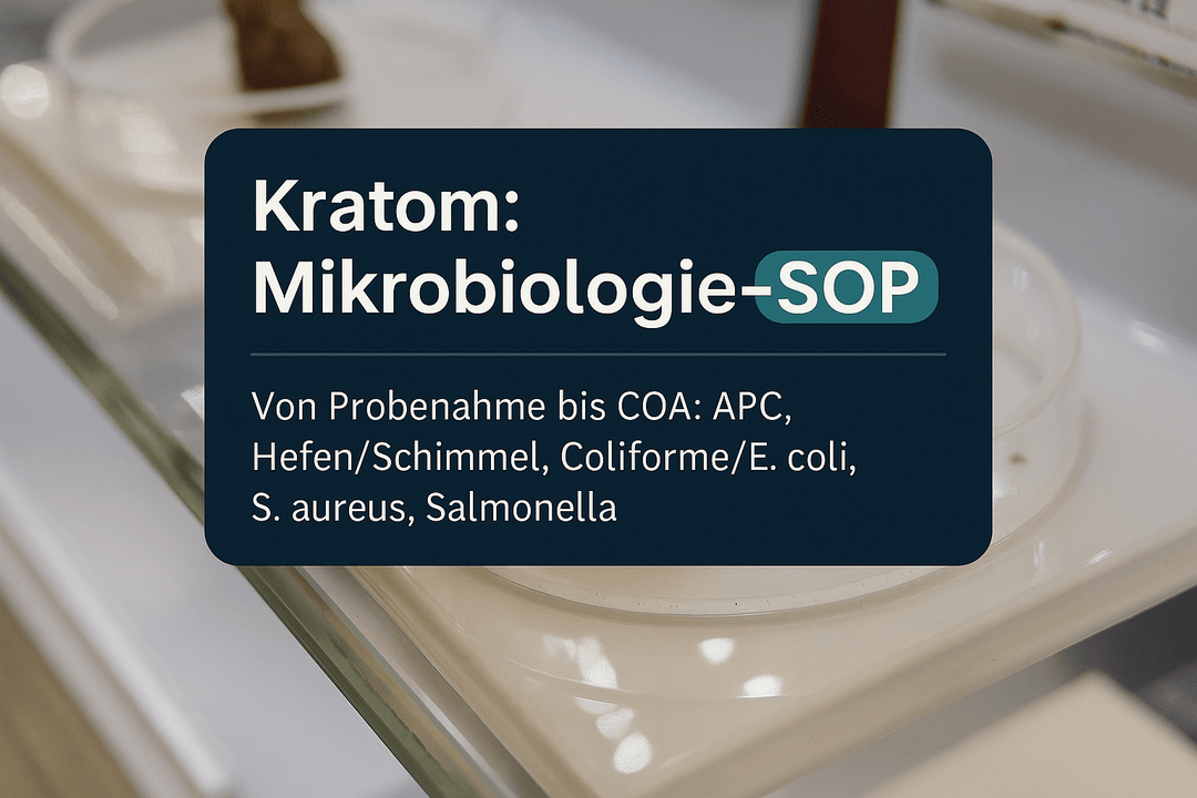 Kratom mikrobiologische Untersuchung: Labor-Anleitung - Brain Chill