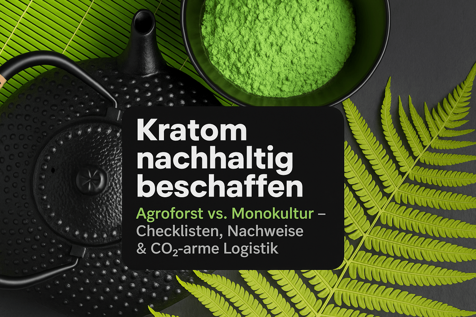 Kratom nachhaltige Beschaffung Praktiken: Agroforst vs. Monokultur - Brain Chill