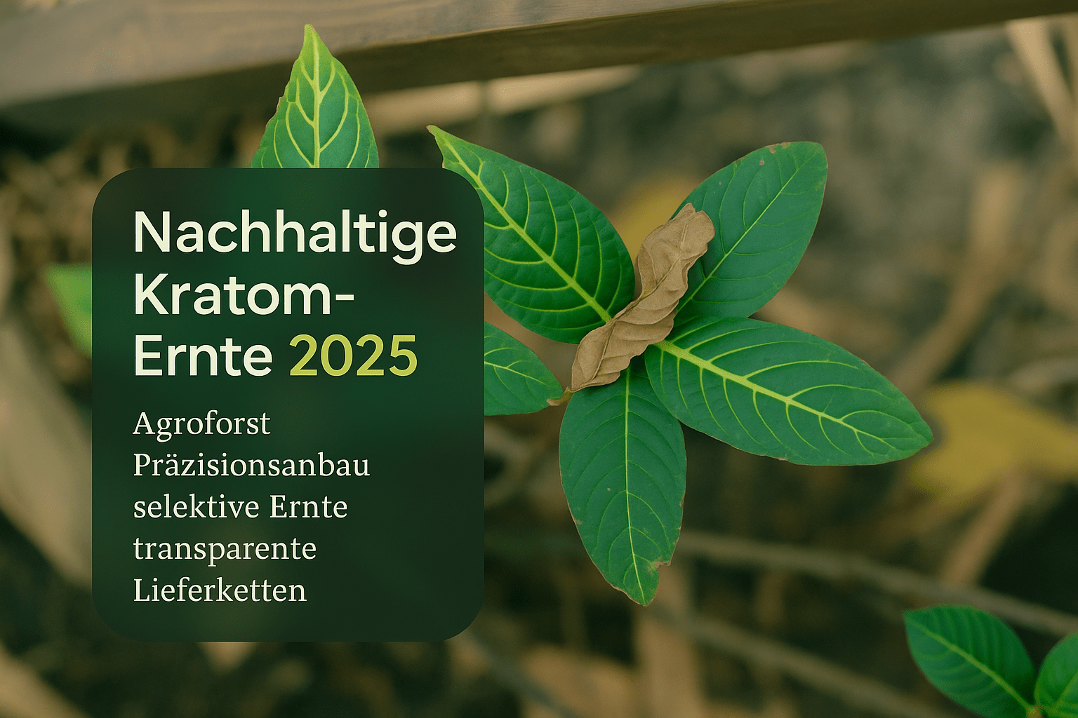 Kratom nachhaltige Ernte: Anbau-Trends & Qualitätskriterien 2025 - Brain Chill