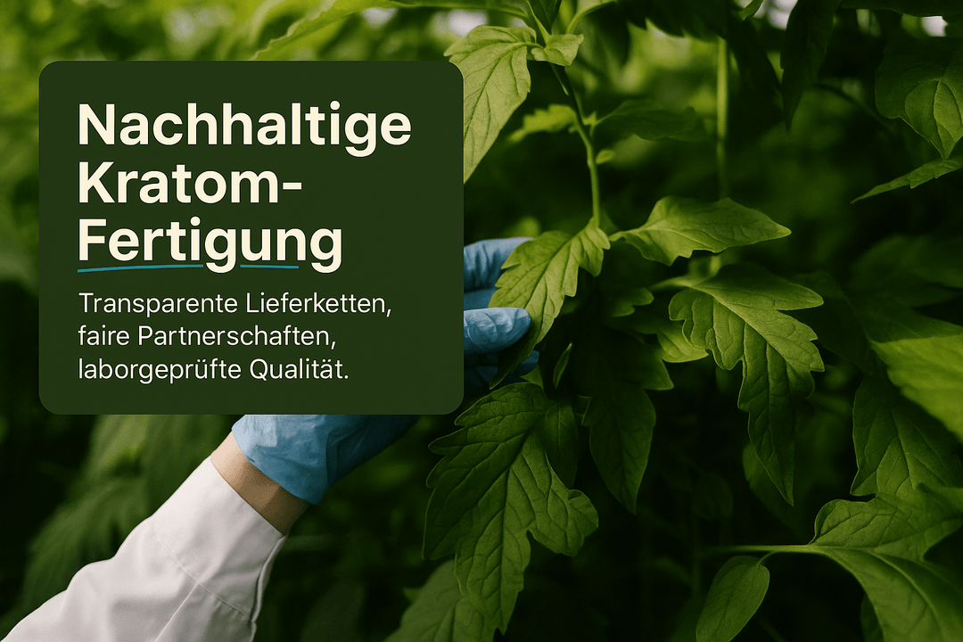 Kratom nachhaltige Fertigung: Umweltbewusste Produktion & transparente Lieferketten - Brain Chill