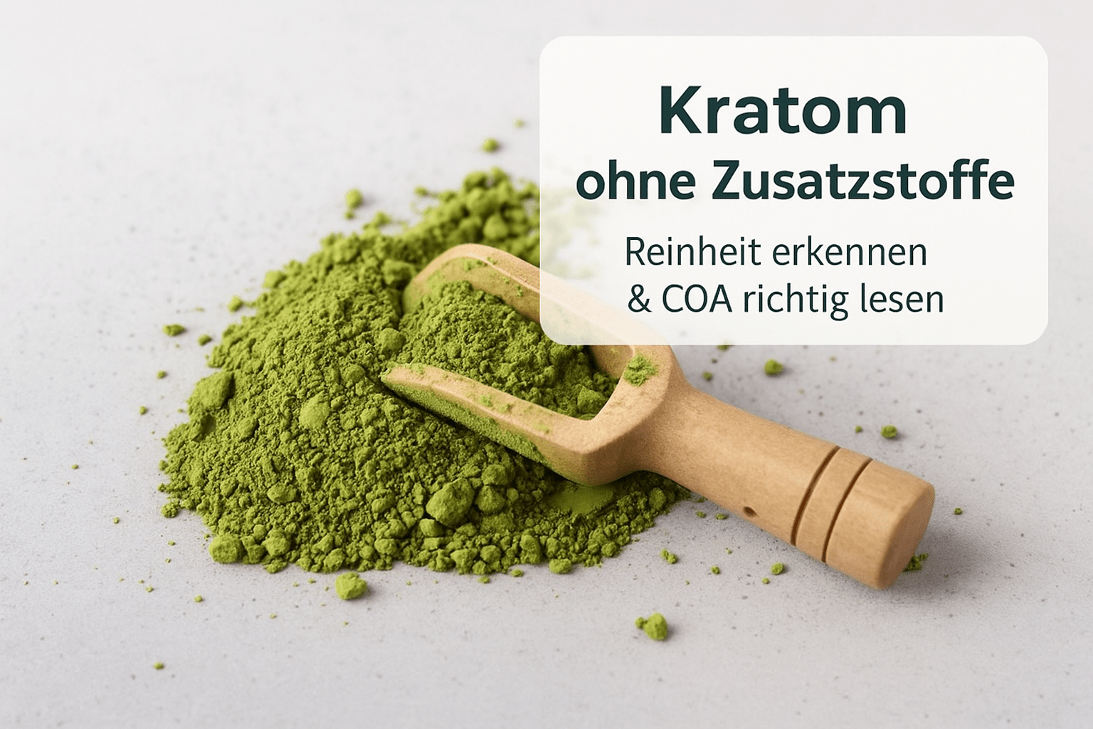 Kratom ohne Zusatzstoffe: Reinheit erkennen & COA verstehen - Brain Chill