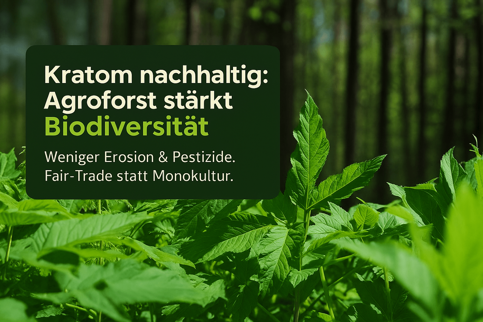 Kratom ökologische Auswirkungen: Nachhaltiger Anbau für Biodiversität - Brain Chill