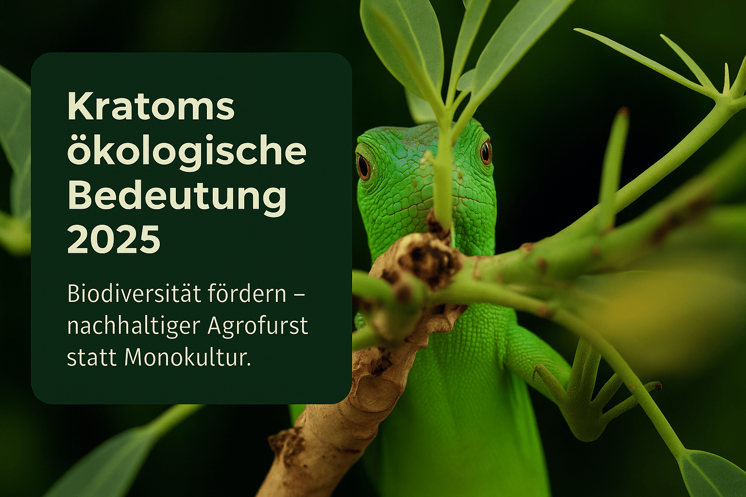 Kratom ökologische Bedeutung: Biodiversität & nachhaltiger Anbau 2025 - Brain Chill