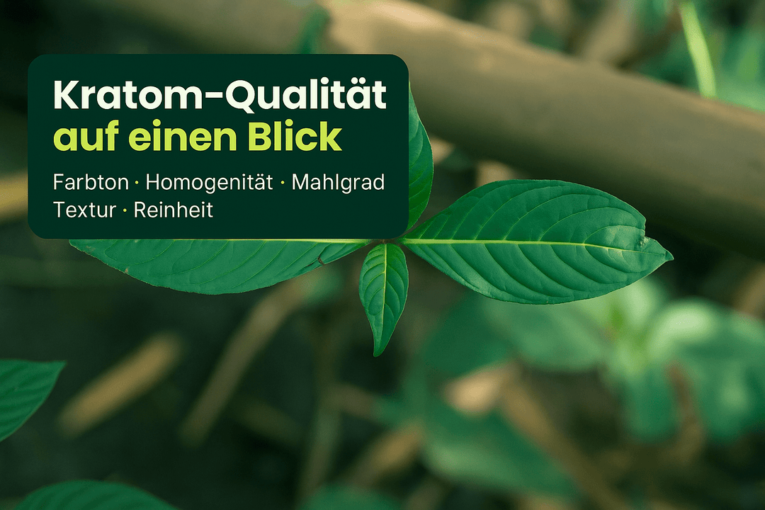 Kratom Qualität: visuelle Merkmale erkennen und bewerten - Brain Chill