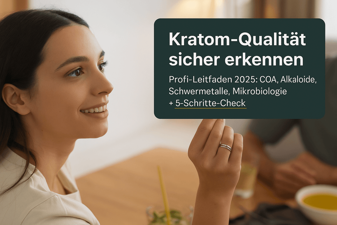 Kratom Qualitätsmerkmale erkennen: Professioneller Leitfaden 2025 - Brain Chill