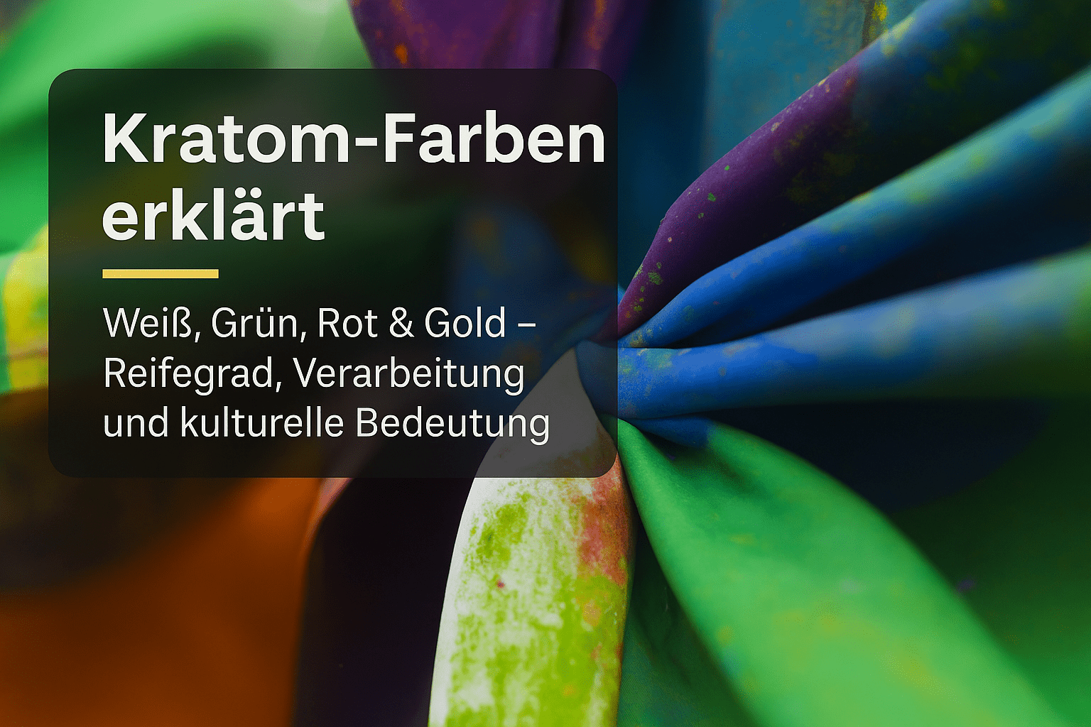 Kratom Sorten Erklärung: Farben, Verarbeitung und kulturelle Bedeutung verstehen - Brain Chill