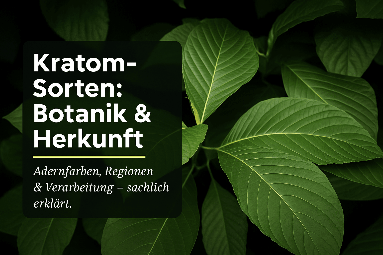 Kratom Sorten Unterschiede: Der komplette Botanik- & Herkunfts-Guide - Brain Chill