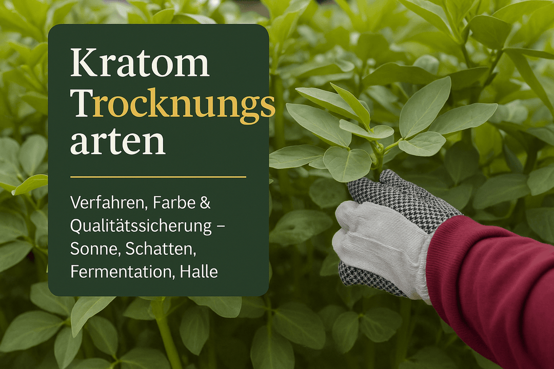 Kratom Trocknungsarten: Verfahren, Farbe & Qualitätssicherung - Brain Chill