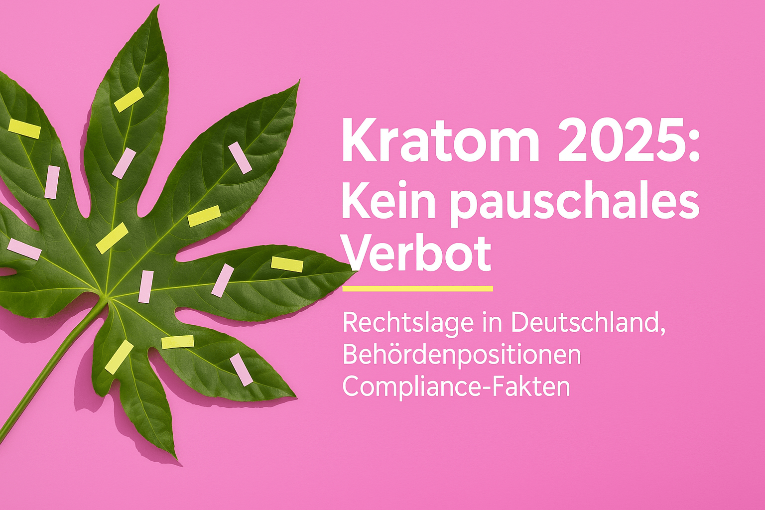 Kratom-Verbot 2025 in Deutschland: Rechtslage & Behördenpositionen ...