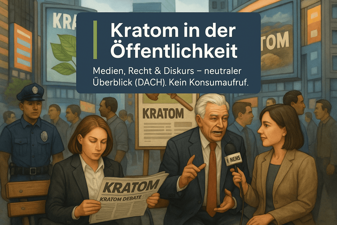 Kratom Verwendung in der Öffentlichkeit: Medien, Recht & Diskurs - Brain Chill
