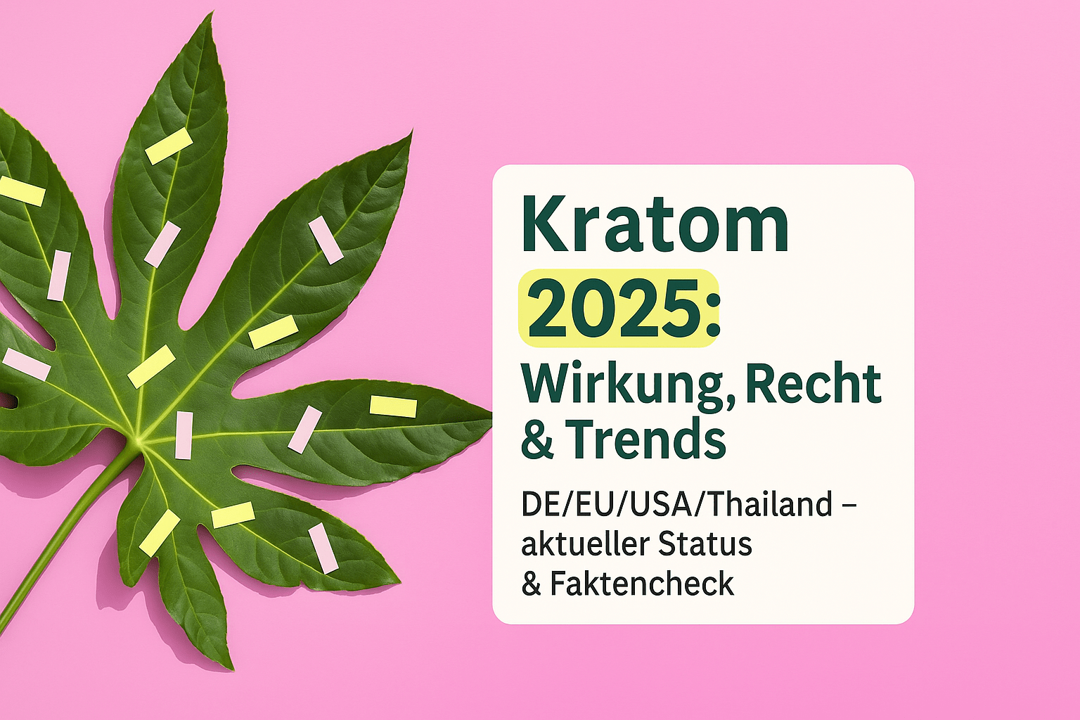 Kratom Wirkung: Rechtliche Lage & globale Trends 2025 - Brain Chill