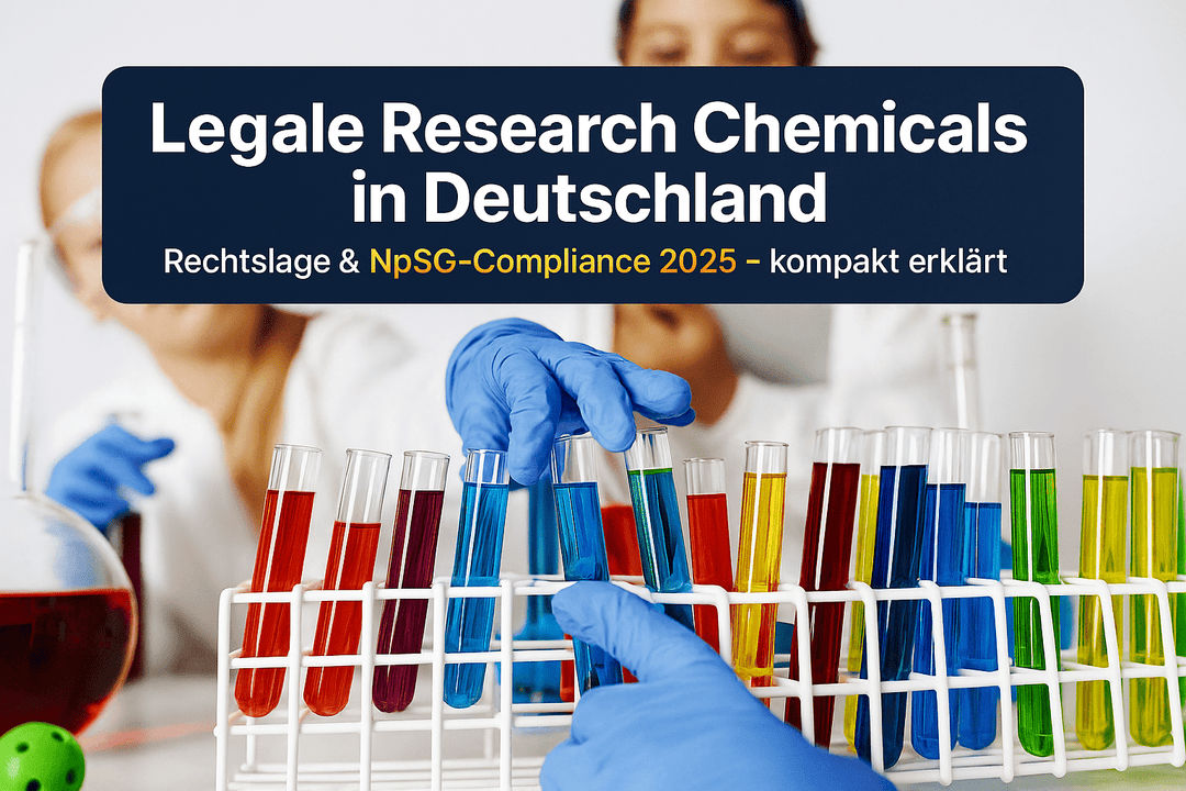 Legale Research Chemicals Deutschland: Rechtslage und NpSG-Compliance 2025 - Brain Chill