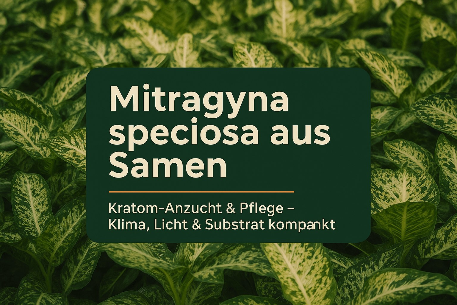 Mitragyna speciosa Samen: Kratom-Anzucht & Pflege - Brain Chill