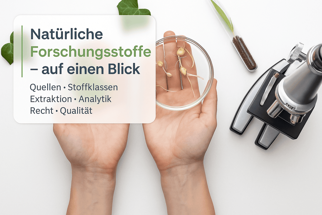 Natürliche Forschungsstoffe Übersicht: Kompakter Leitfaden für wissenschaftliche Anwendungen - Brain Chill