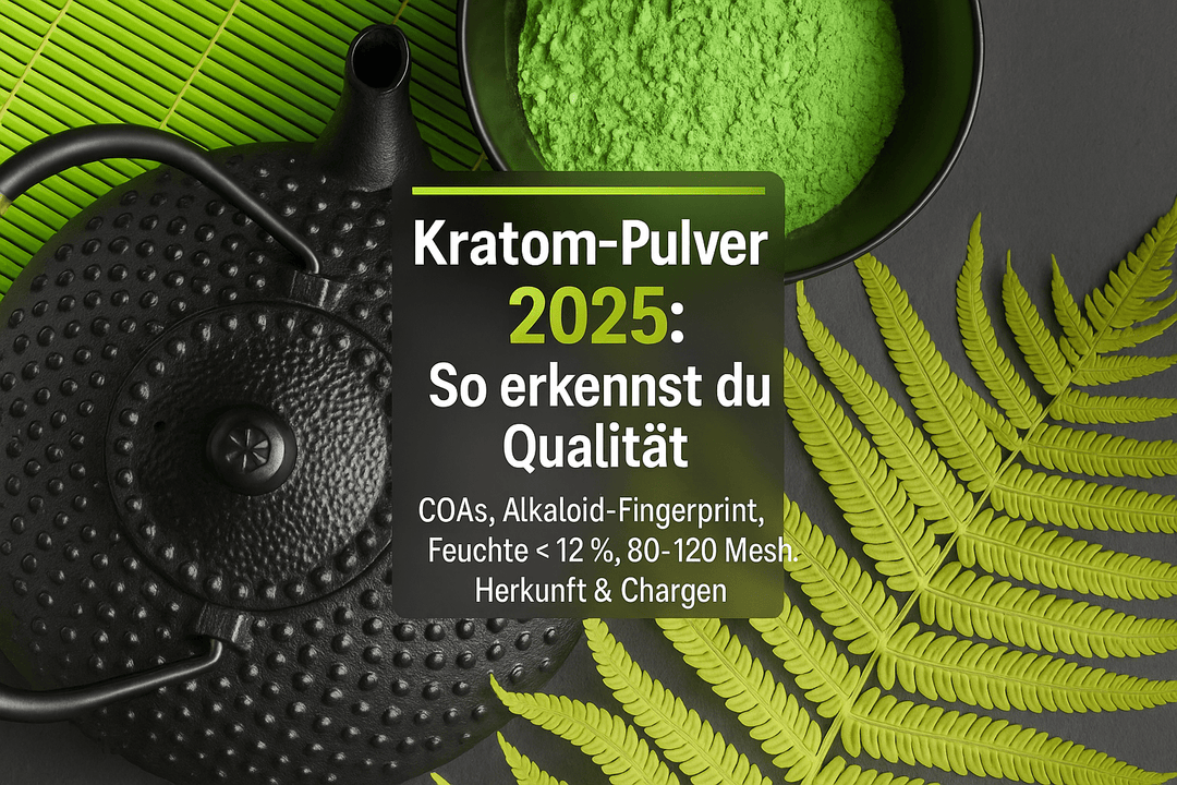 Qualitätsmerkmale von Kratom Pulver: Darauf solltest du 2025 achten - Brain Chill
