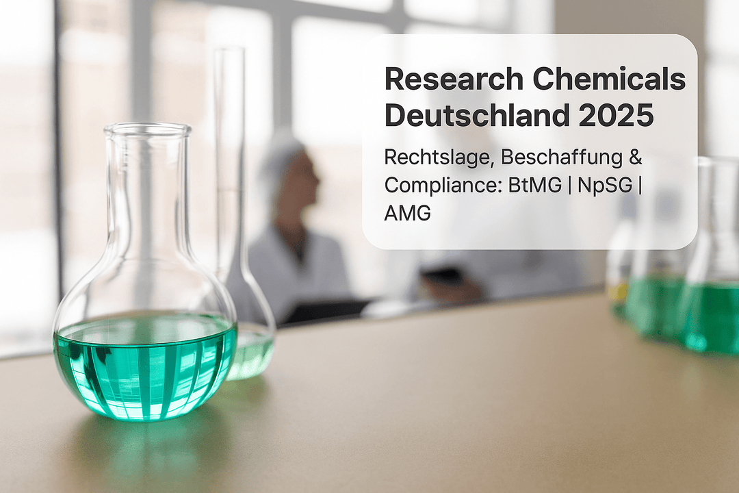 Research Chemicals Deutschland: Rechtslage, sichere Beschaffung und Compliance 2025 - Brain Chill